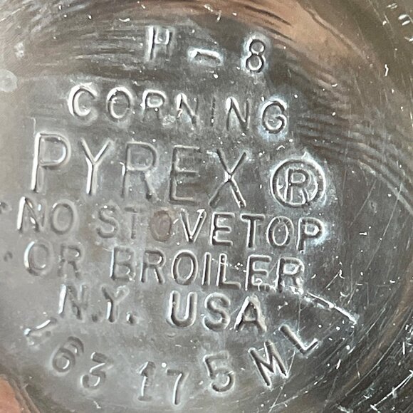 Vintage Pyrex 175ml Glass Custard Cups Set Of 2 By Corning 486 - Picture 4 of 7